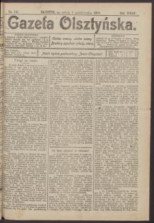 Gazeta Olsztyńska, 1908, nr 116