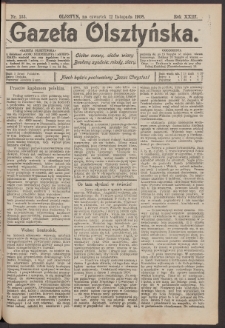 Gazeta Olsztyńska, 1908, nr 133
