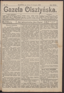 Gazeta Olsztyńska, 1908, nr 137