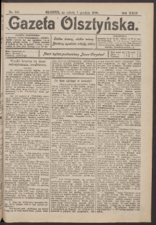 Gazeta Olsztyńska, 1908, nr 143