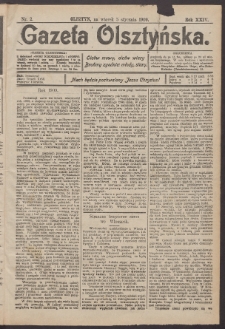 Gazeta Olsztyńska, 1909, nr 2