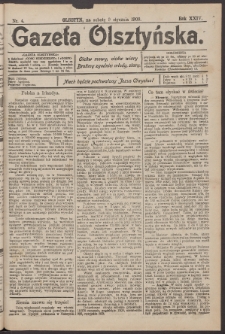 Gazeta Olsztyńska, 1909, nr 4