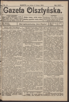 Gazeta Olsztyńska, 1909, nr 20