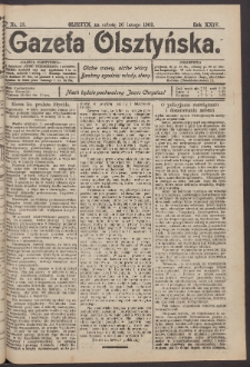 Gazeta Olsztyńska, 1909, nr 23