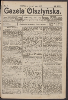 Gazeta Olsztyńska, 1909, nr 27