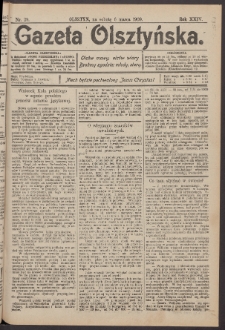 Gazeta Olsztyńska, 1909, nr 29