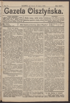 Gazeta Olsztyńska, 1909, nr 36