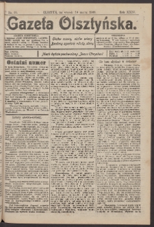 Gazeta Olsztyńska, 1909, nr 39