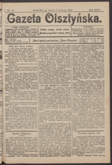 Gazeta Olsztyńska, 1909, nr 42