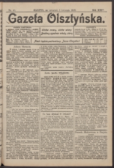 Gazeta Olsztyńska, 1909, nr 43