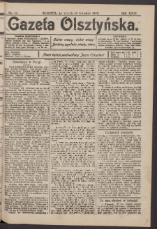 Gazeta Olsztyńska, 1909, nr 47