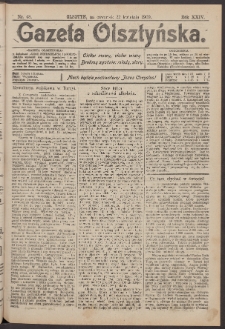 Gazeta Olsztyńska, 1909, nr 48