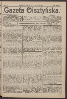 Gazeta Olsztyńska, 1909, nr 49