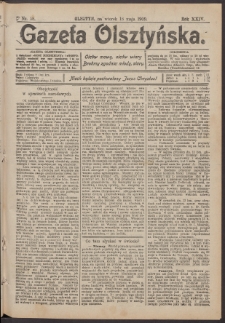 Gazeta Olsztyńska, 1909, nr 58