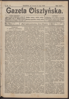 Gazeta Olsztyńska, 1909, nr 58