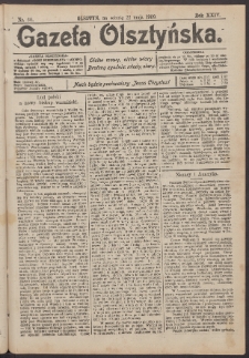 Gazeta Olsztyńska, 1909, nr 60