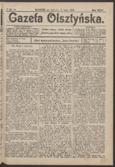 Gazeta Olsztyńska, 1909, nr 62
