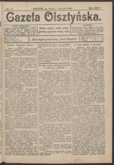 Gazeta Olsztyńska, 1909, nr 65