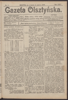 Gazeta Olsztyńska, 1909, nr 67