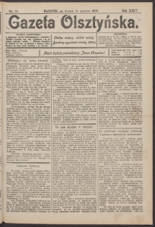 Gazeta Olsztyńska, 1909, nr 69