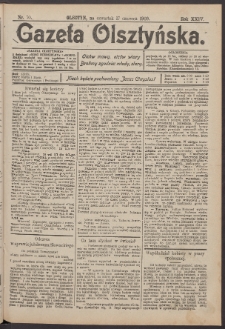 Gazeta Olsztyńska, 1909, nr 70
