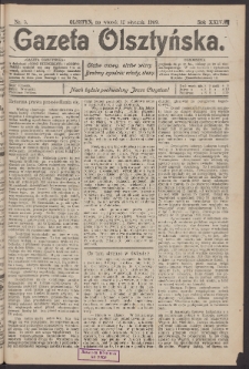 Gazeta Olsztyńska, 1909, nr 5