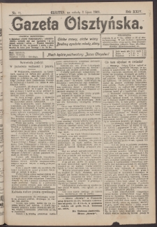 Gazeta Olsztyńska, 1909, nr 77
