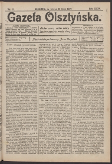 Gazeta Olsztyńska, 1909, nr 81