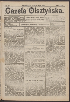 Gazeta Olsztyńska, 1909, nr 83
