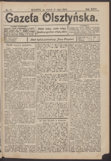 Gazeta Olsztyńska, 1909, nr 87