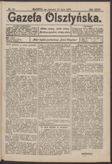 Gazeta Olsztyńska, 1909, nr 88