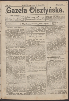 Gazeta Olsztyńska, 1909, nr 89
