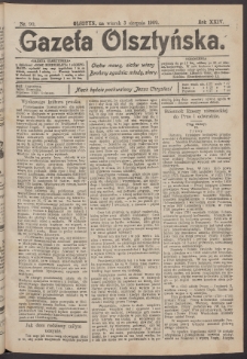 Gazeta Olsztyńska, 1909, nr 90