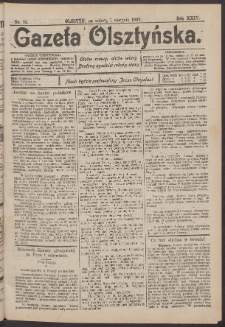 Gazeta Olsztyńska, 1909, nr 92