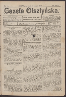 Gazeta Olsztyńska, 1909, nr 93