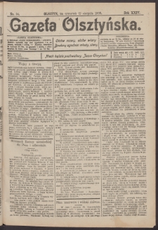 Gazeta Olsztyńska, 1909, nr 94