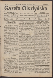 Gazeta Olsztyńska, 1909, nr 95