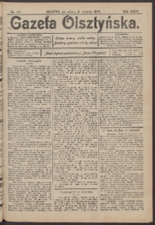 Gazeta Olsztyńska, 1909, nr 101