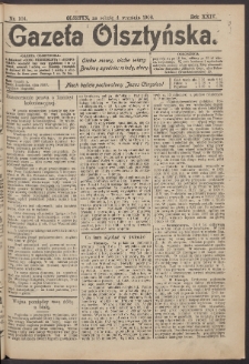 Gazeta Olsztyńska, 1909, nr 104