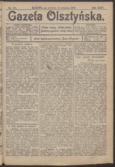 Gazeta Olsztyńska, 1909, nr 109