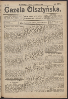 Gazeta Olsztyńska, 1909, nr 110