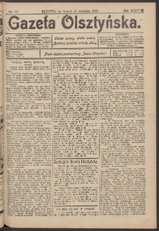 Gazeta Olsztyńska, 1909, nr 111