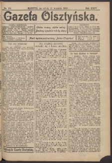 Gazeta Olsztyńska, 1909, nr 113