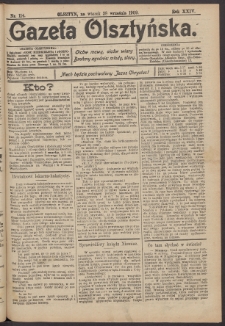 Gazeta Olsztyńska, 1909, nr 114