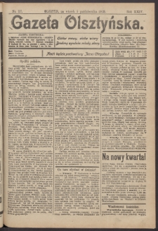 Gazeta Olsztyńska, 1909, nr 117