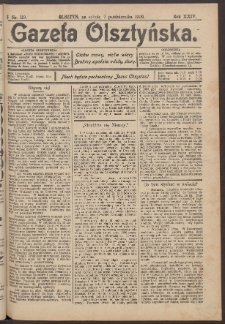 Gazeta Olsztyńska, 1909, nr 119