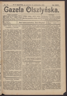 Gazeta Olsztyńska, 1909, nr 121