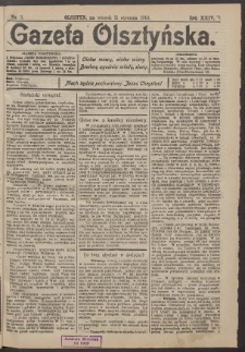 Gazeta Olsztyńska, 1910, nr 5