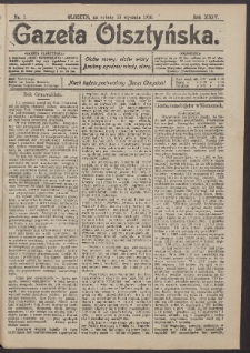 Gazeta Olsztyńska, 1910, nr 7