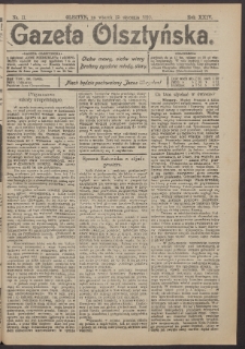 Gazeta Olsztyńska, 1910, nr 11